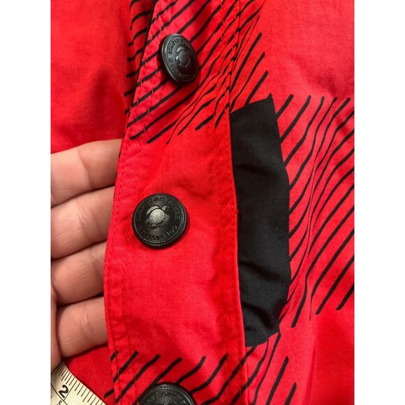 Simply Southern reversible red black checked pullover plush leopard print sz L - Picture 8 of 12